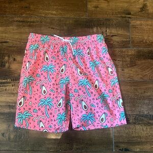 Brisira Boy’s 2 in 1 Swim Trunks With Blue Liner. Size 10/12. Side Pockets.